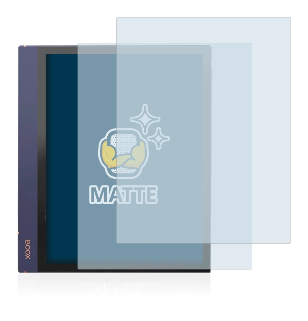 Image de l'appareil Boox Note Air 2 avec une grande variété de protections d'écran.