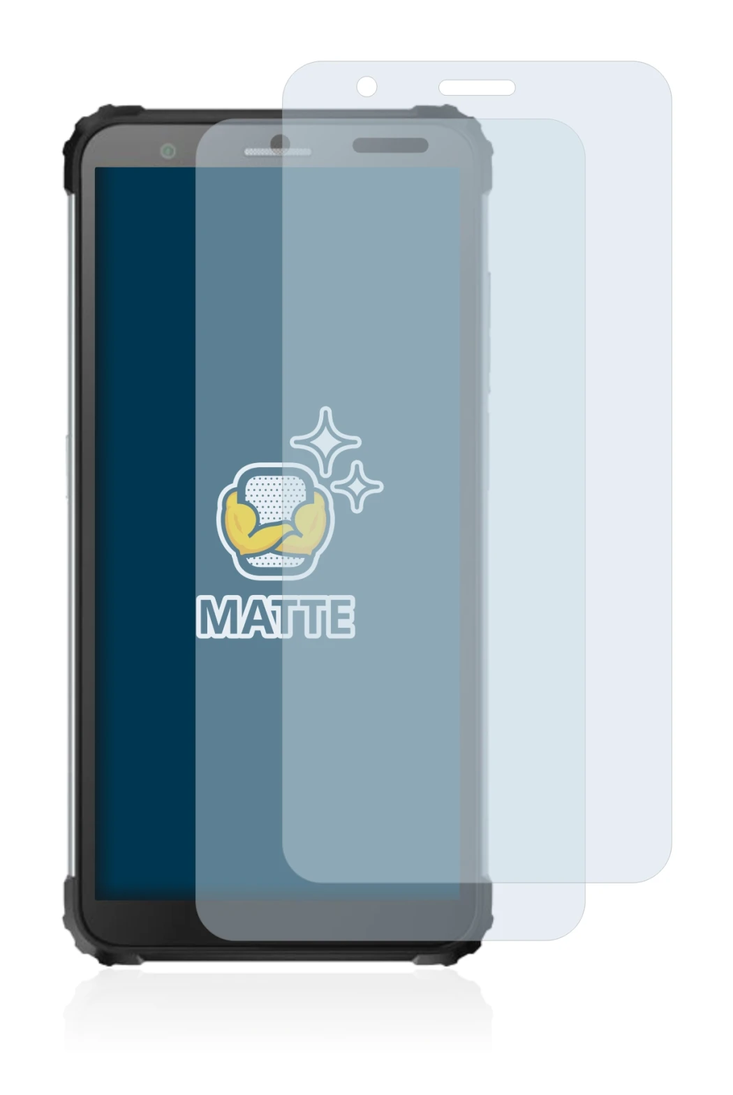 Image de l'appareil Blackview BV6600 Pro avec une grande variété de protections d'écran.