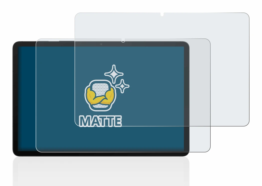 Image de l'appareil Samsung Galaxy Tab S8 WiFi avec une grande variété de protections d'écran.