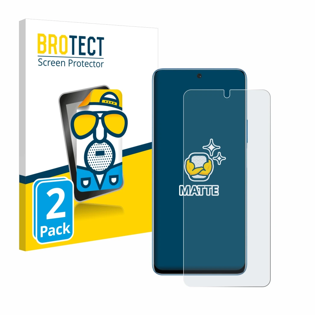 Face avant d’un emballage produit avec le logo de la marque BROTECT. À côté, l’appareil Honor Magic 4 Lite est représenté avec