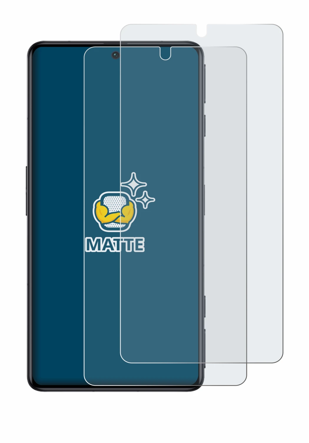 Image de l'appareil Xiaomi Poco F4 GT avec une grande variété de protections d'écran.