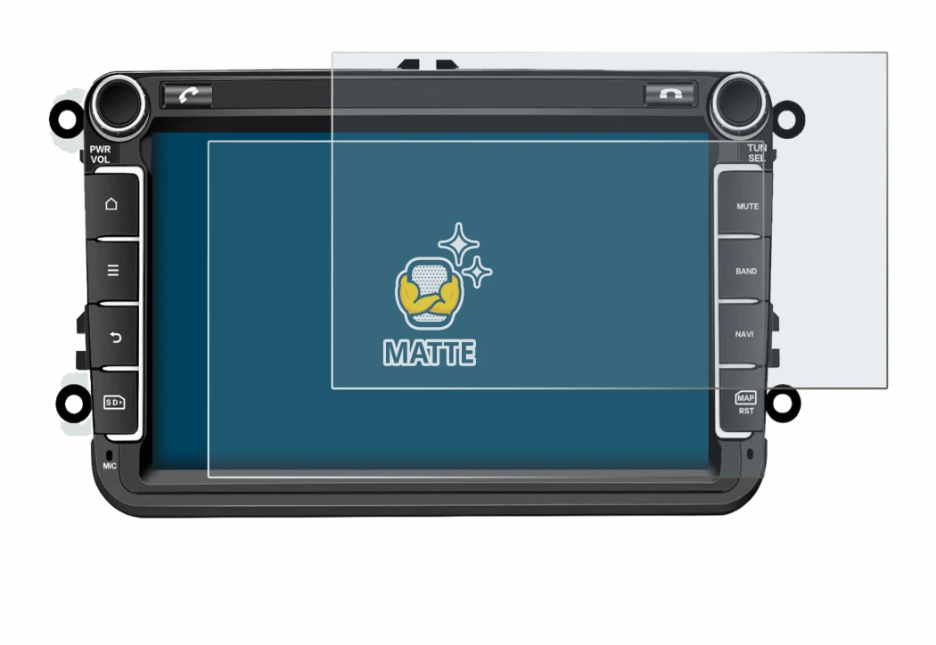 Image de l'appareil M.I.C. AV8V7-Lite avec une grande variété de protections d'écran.