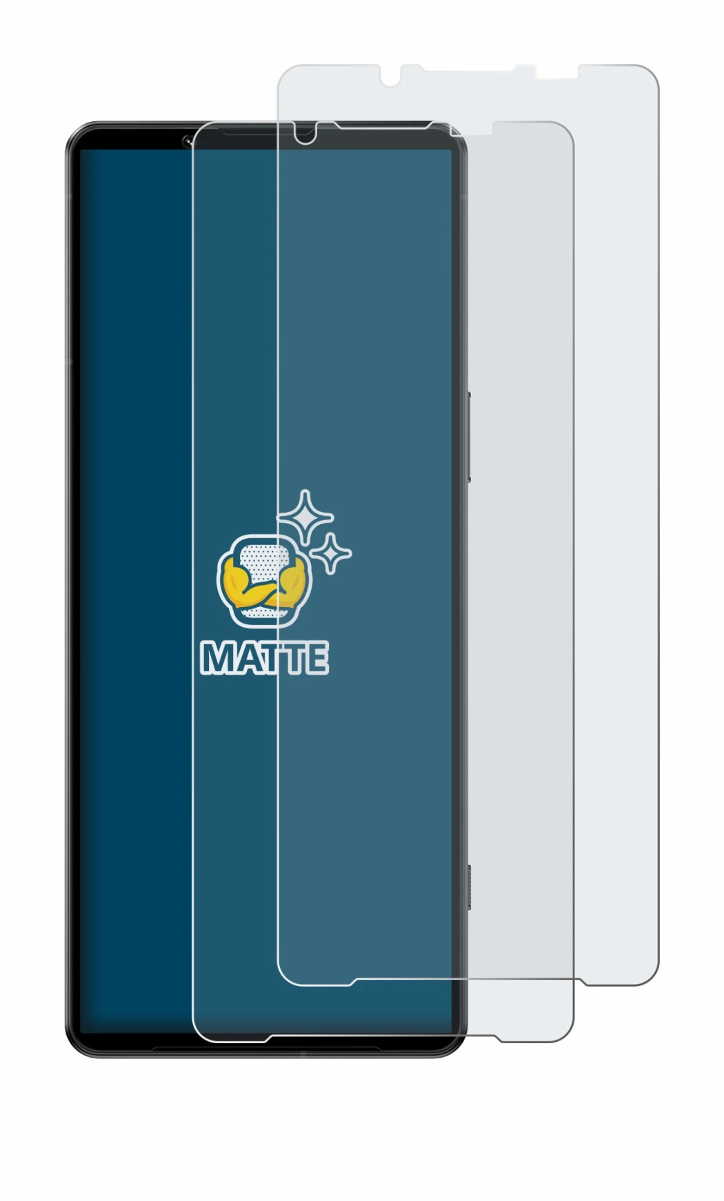 Image de l'appareil Sony Xperia 1 IV avec une grande variété de protections d'écran.