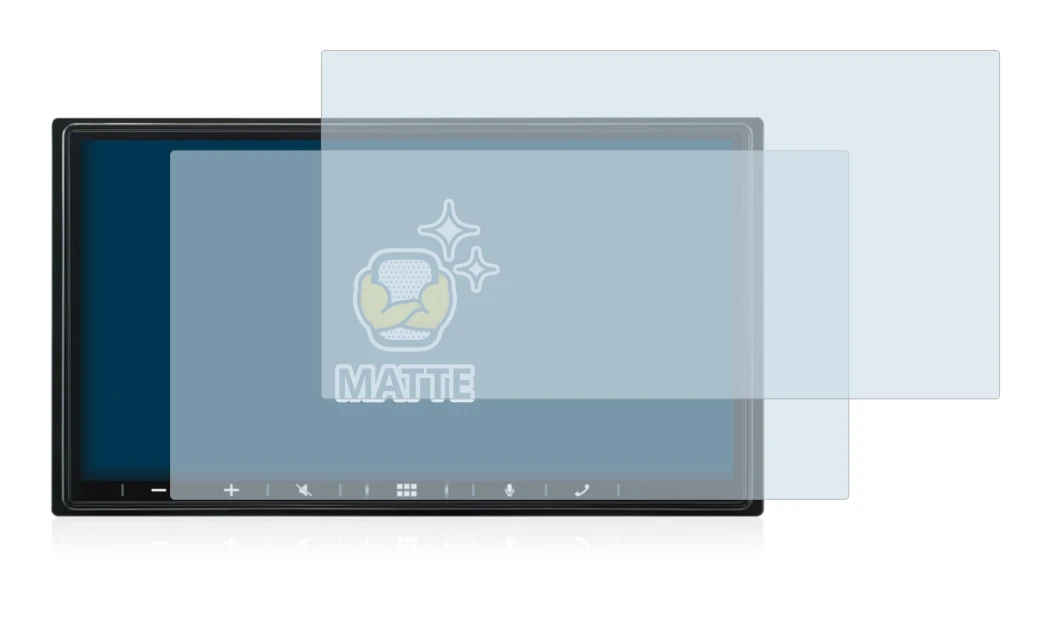 Image de l'appareil Alpine iLX-W690D avec une grande variété de protections d'écran.