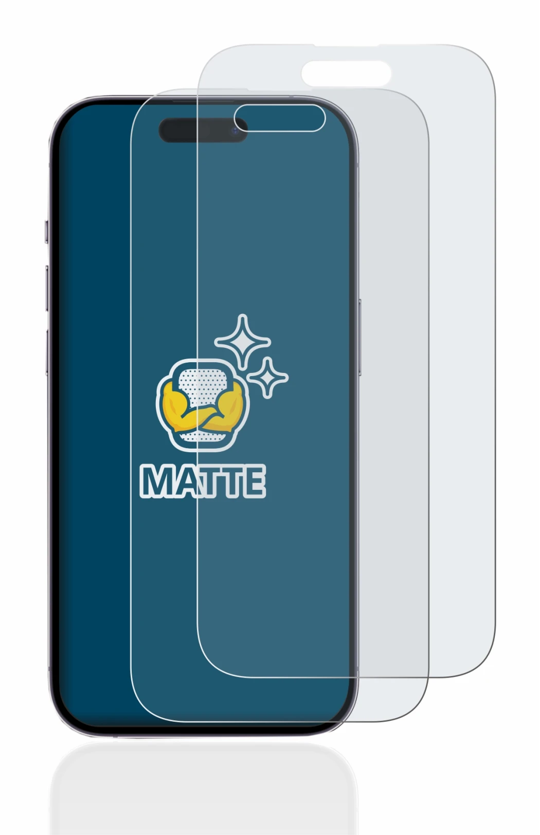 Image de l'appareil Apple iPhone 14 Pro avec une grande variété de protections d'écran.