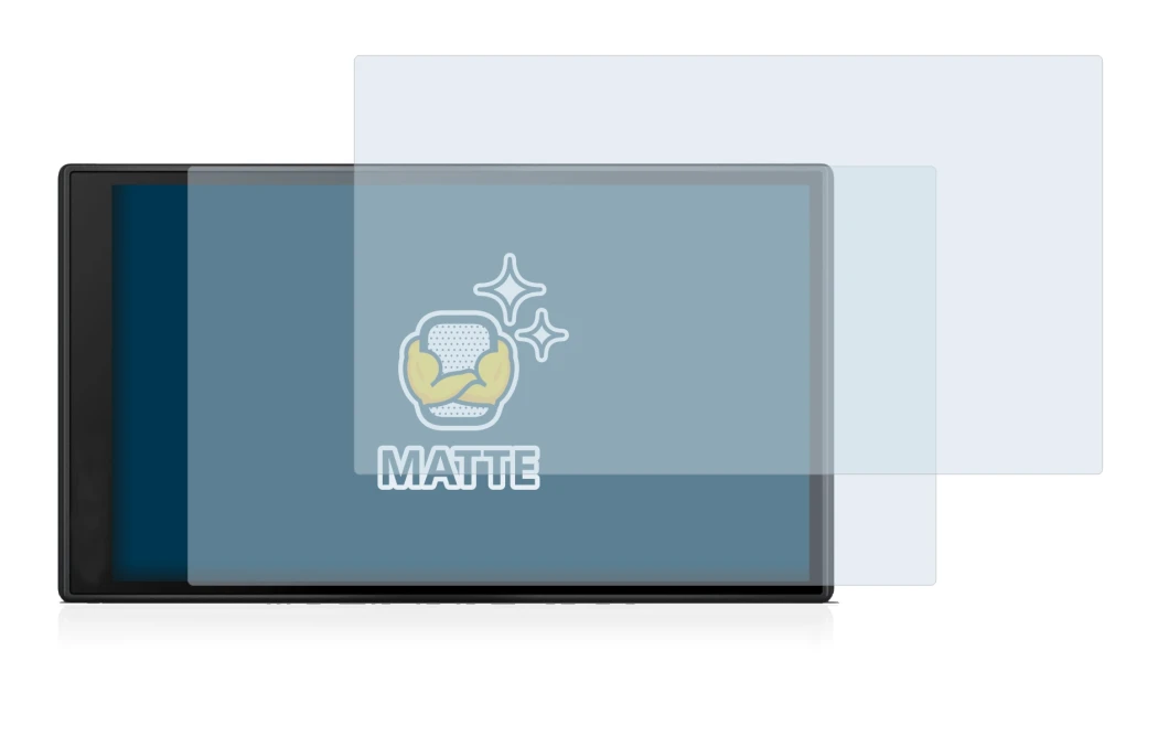 Image de l'appareil Garmin DriveSmart 66 avec une grande variété de protections d'écran.