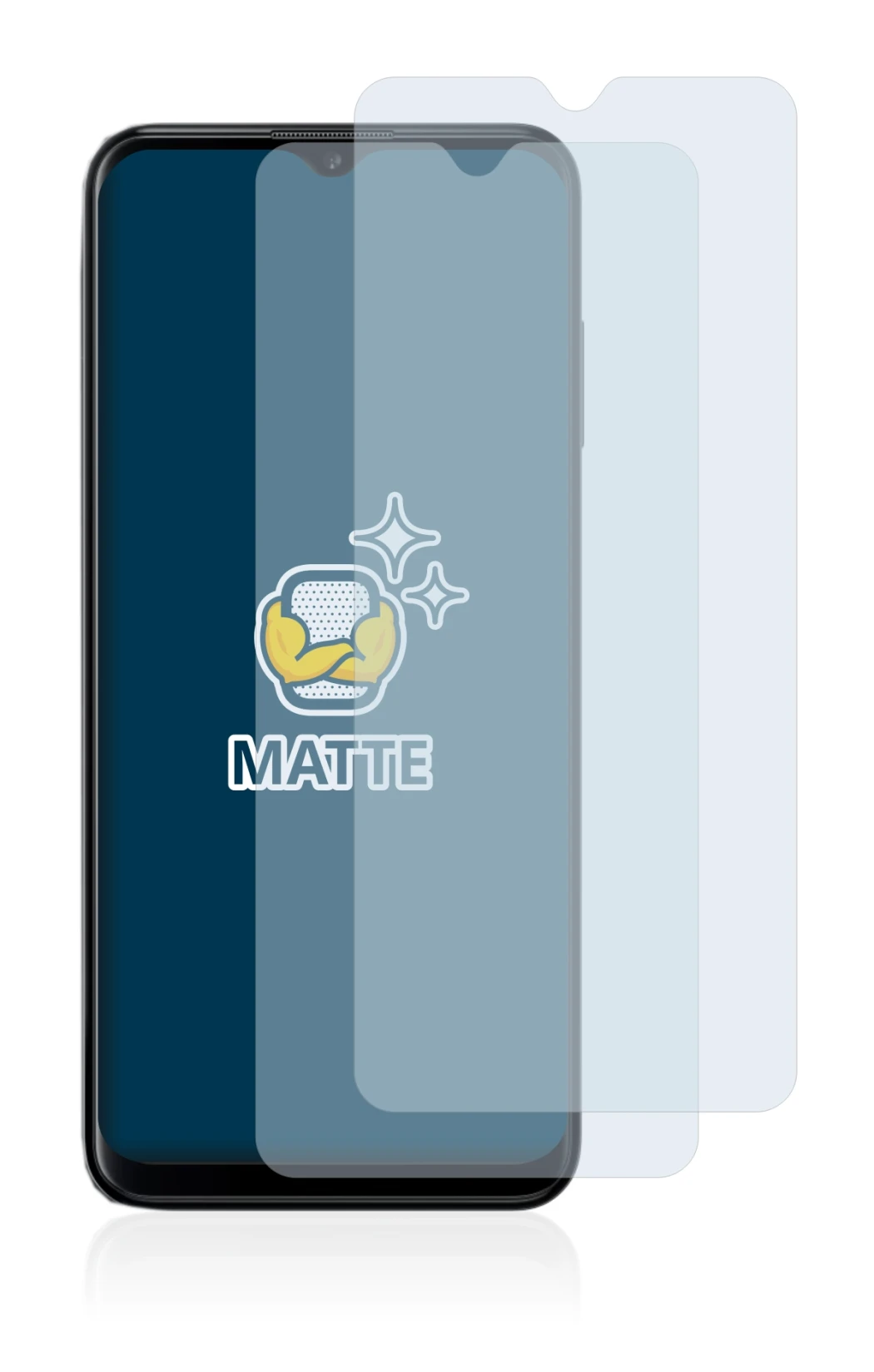 Image de l'appareil Nokia G60 avec une grande variété de protections d'écran.