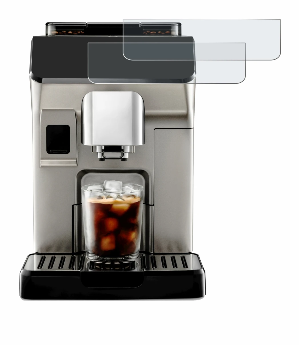 Image de l'appareil DeLonghi Eletta Explore avec une grande variété de protections d'écran.