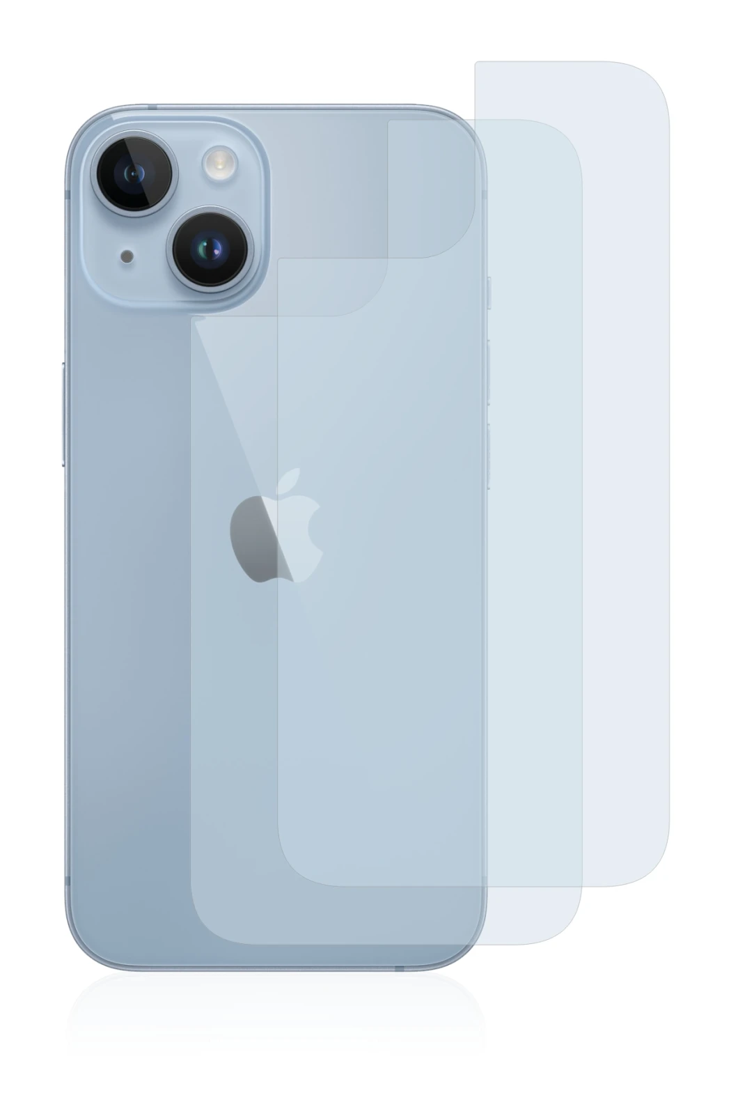 Image de l'appareil Apple iPhone 14 (Arrière) avec une grande variété de protections d'écran.
