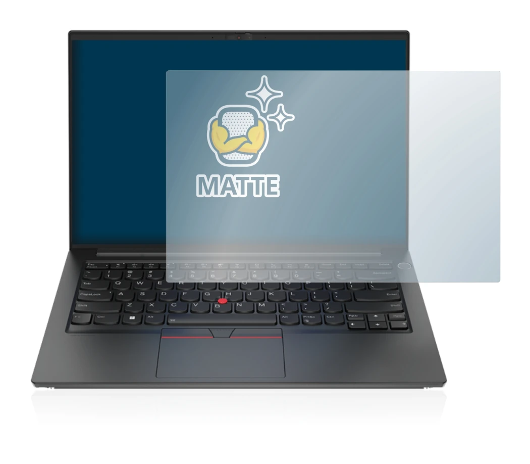 Image de l'appareil Lenovo ThinkPad E14 Gen 4 avec une grande variété de protections d'écran.