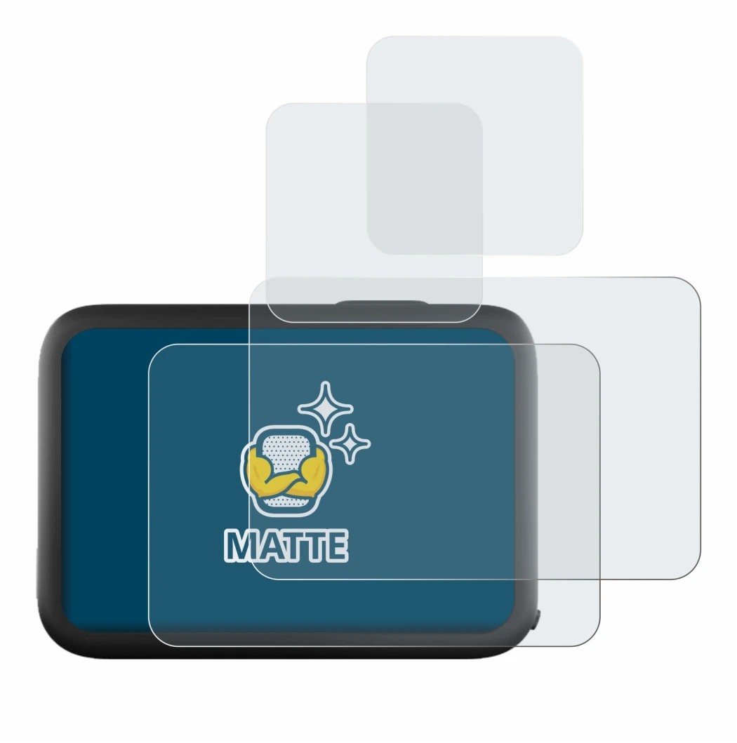 Image de l'appareil GoPro Hero 11 Black avec une grande variété de protections d'écran.