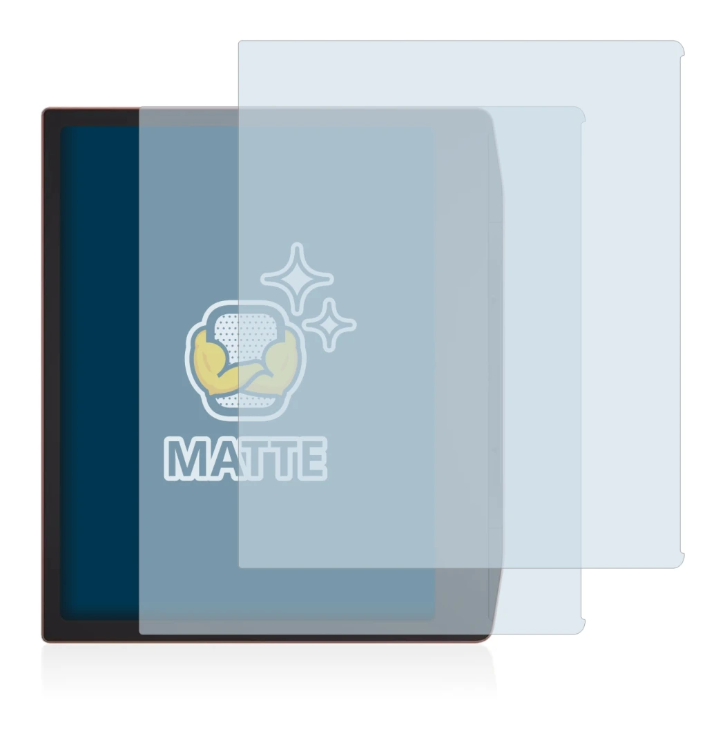 Image de l'appareil PocketBook Era avec une grande variété de protections d'écran.