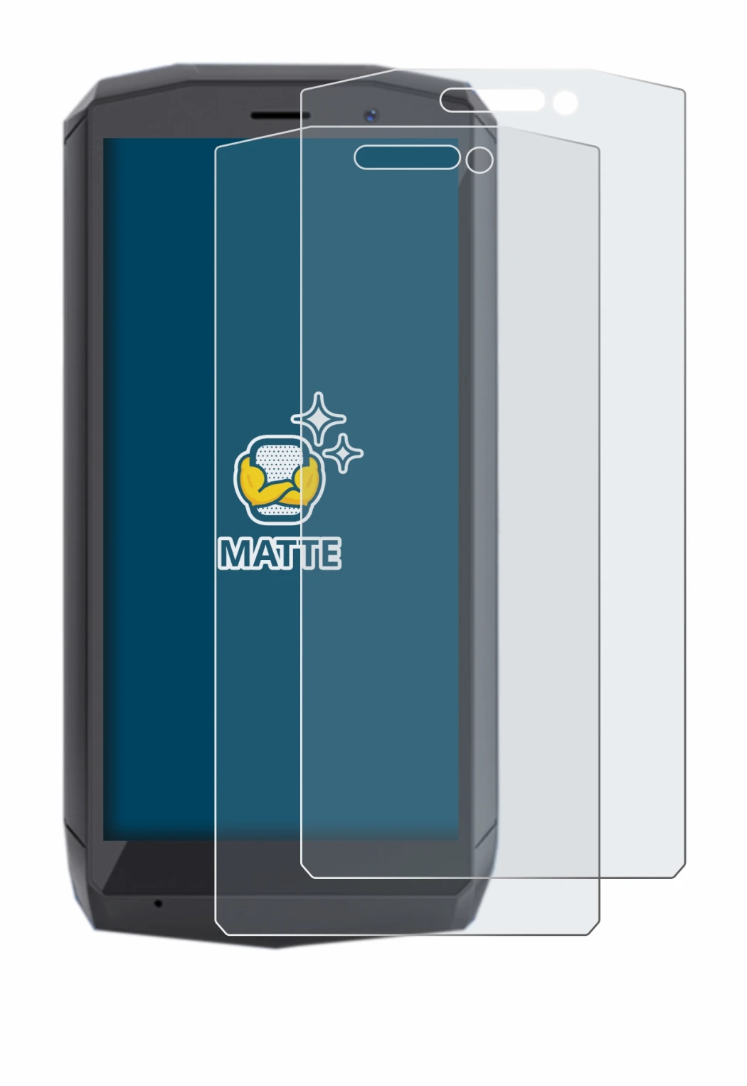 Image de l'appareil Cubot Pocket avec une grande variété de protections d'écran.