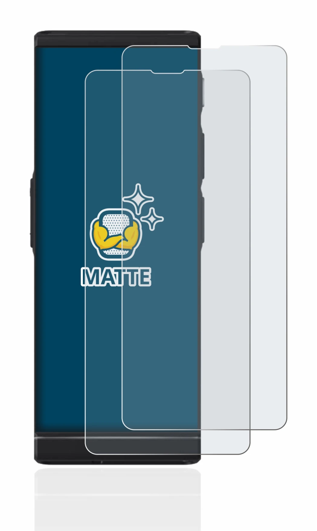 Image de l'appareil Vasco Translator V4 avec une grande variété de protections d'écran.