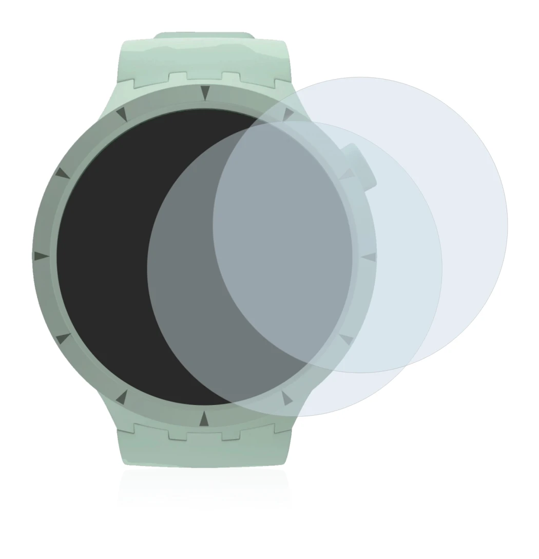 Image de l'appareil Swatch Big Bold Bioceramic avec une grande variété de protections d'écran.