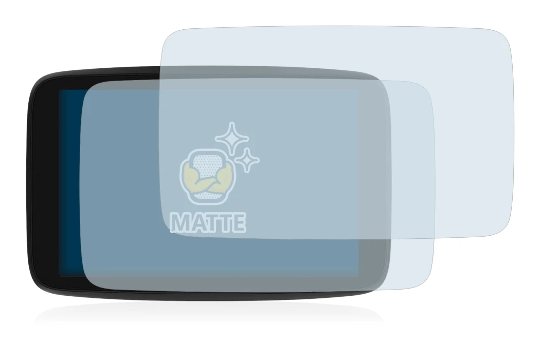 Image de l'appareil TomTom GO Exclusive avec une grande variété de protections d'écran.
