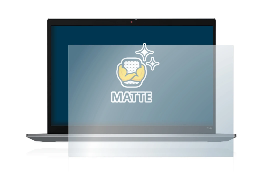 Image de l'appareil Lenovo ThinkPad T14s Gen 3 avec une grande variété de protections d'écran.