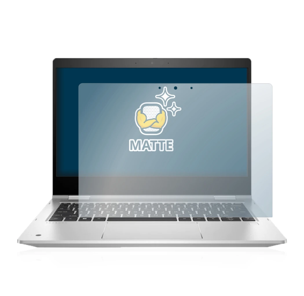 Image de l'appareil HP ProBook x360 435 G9 avec une grande variété de protections d'écran.