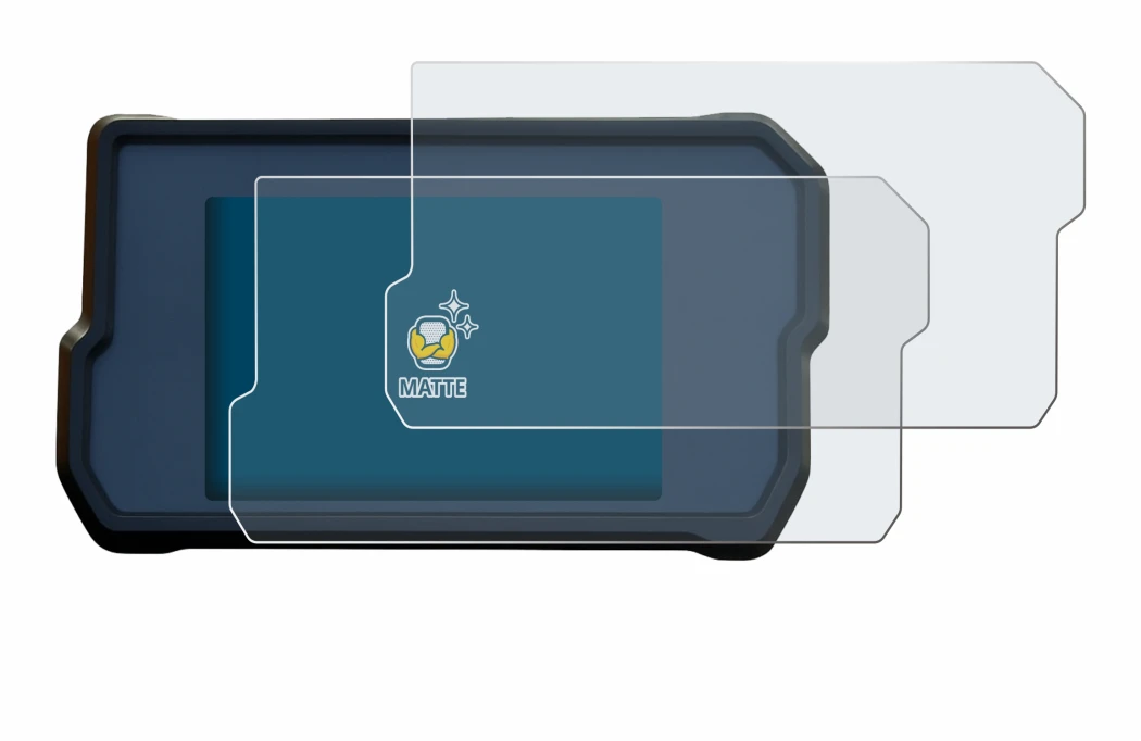 Image de l'appareil KTM 390 Duke 2019 avec une grande variété de protections d'écran.