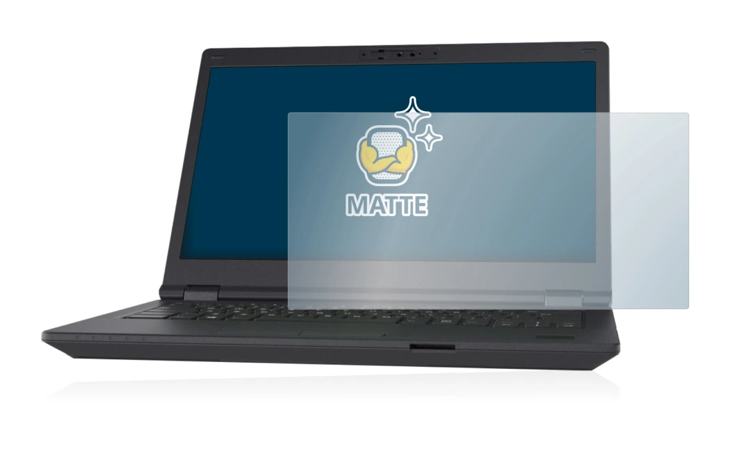 Image de l'appareil Fujitsu Lifebook E5411 avec une grande variété de protections d'écran.