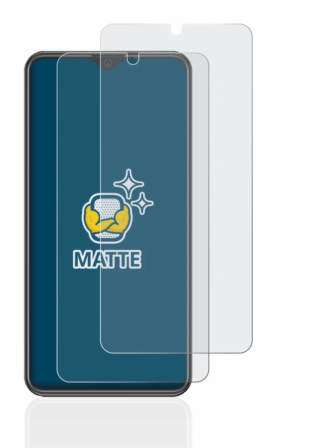 Image de l'appareil Beafon M6s premium avec une grande variété de protections d'écran.