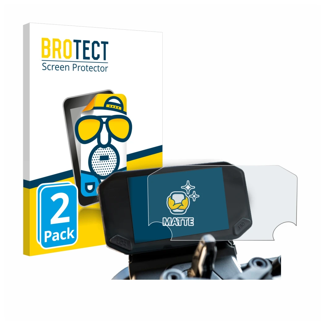 Face avant d’un emballage produit avec le logo de la marque BROTECT. À côté, l’appareil VOGE 350 AC est représenté avec la pro