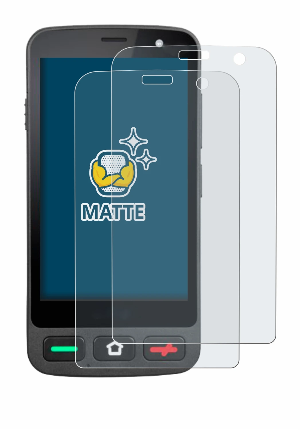 Image de l'appareil Brondi Amico Pocket avec une grande variété de protections d'écran.
