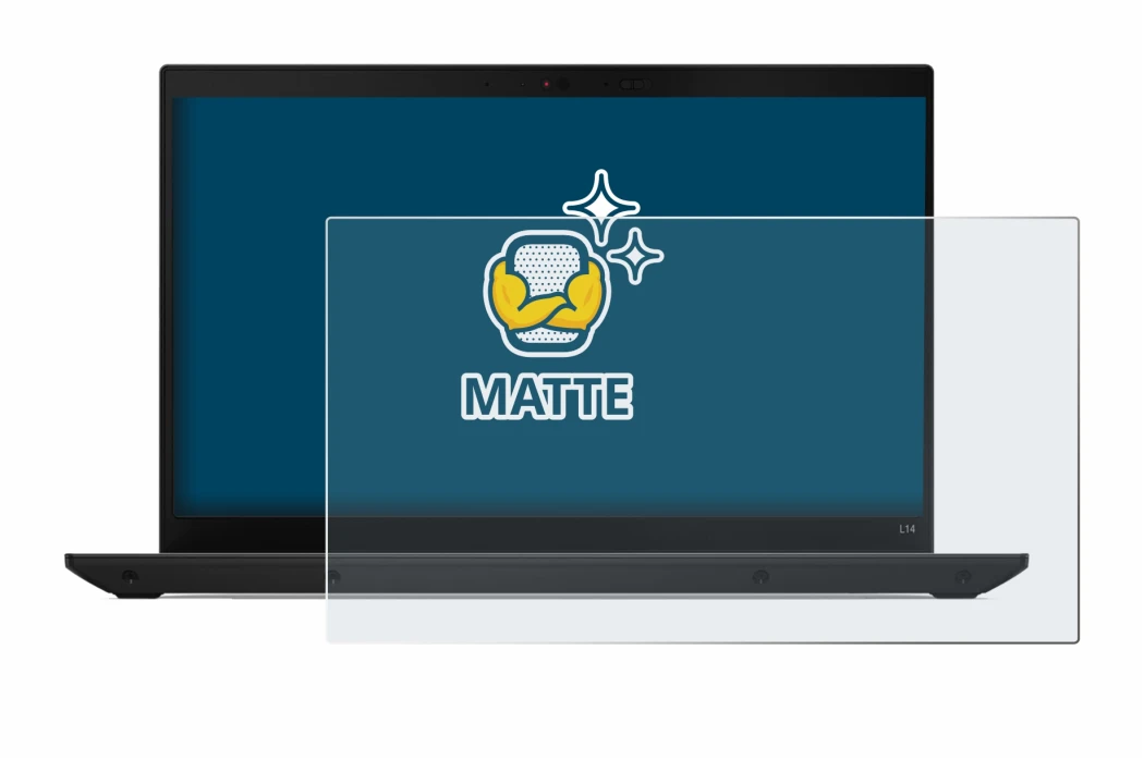 Image de l'appareil Lenovo ThinkPad L14 Gen 4 avec une grande variété de protections d'écran.