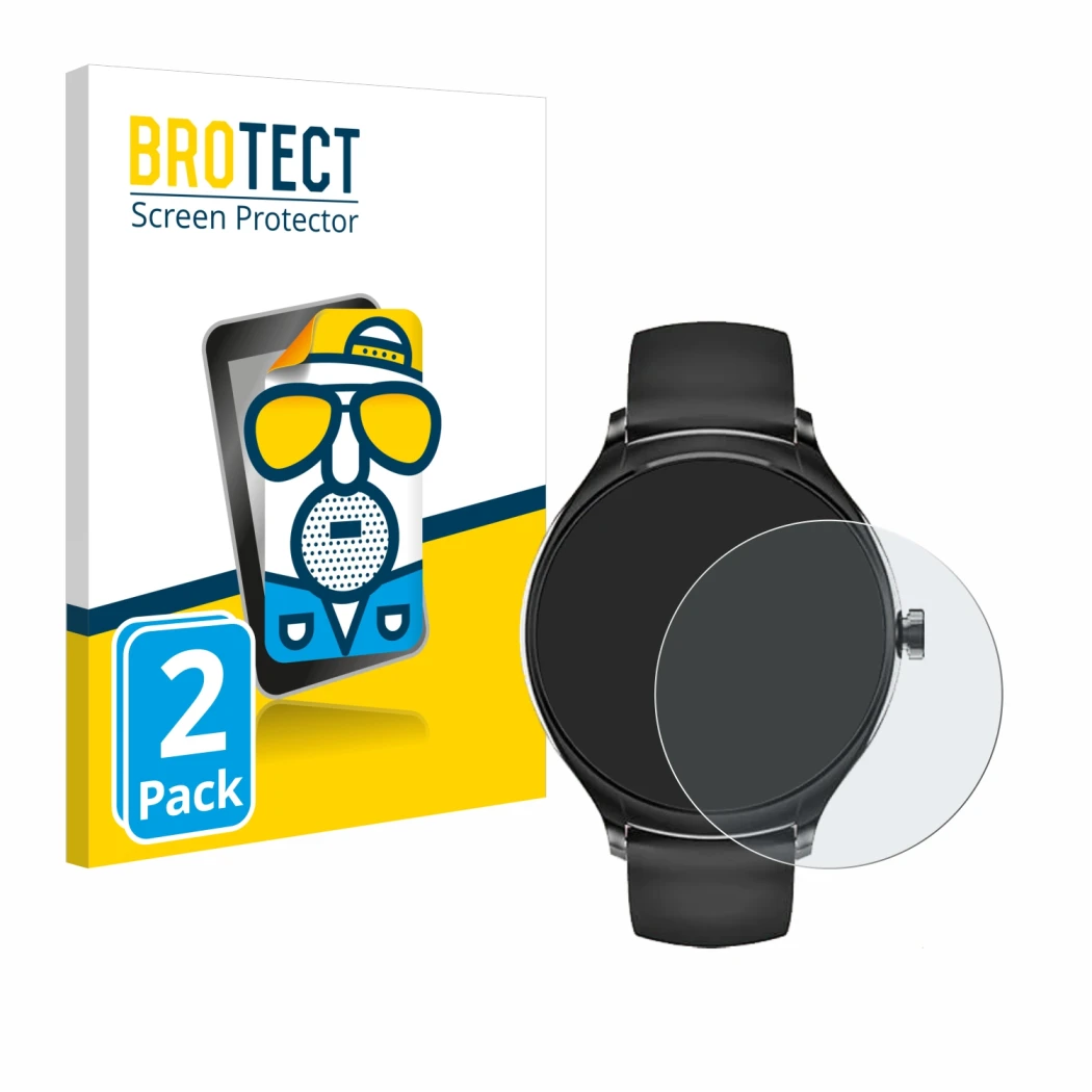 Face avant d’un emballage produit avec le logo de la marque BROTECT. À côté, l’appareil Pireware Harmony 4 est représenté avec