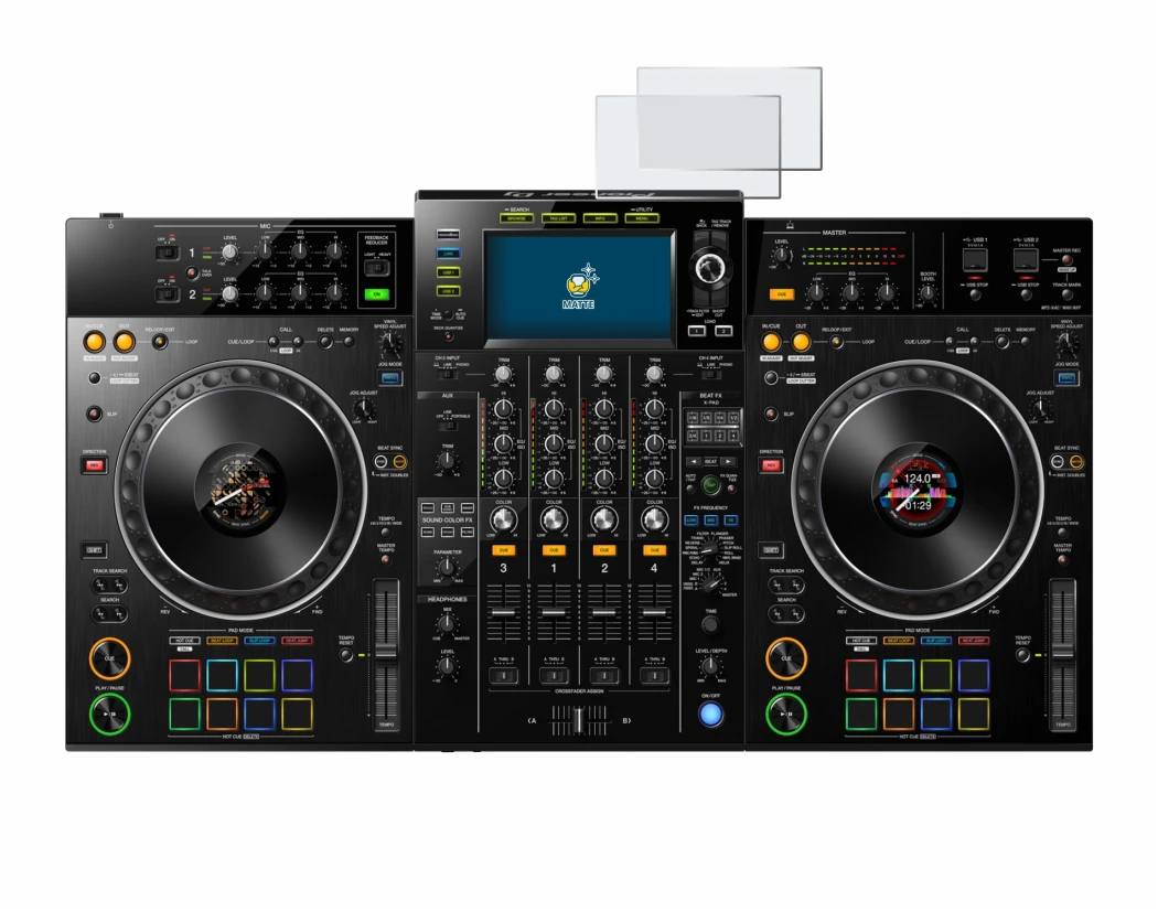 Image de l'appareil Pioneer XDJ -XZ avec une grande variété de protections d'écran.