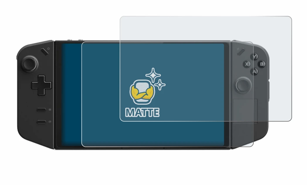 Image de l'appareil Lenovo Legion Go avec une grande variété de protections d'écran.