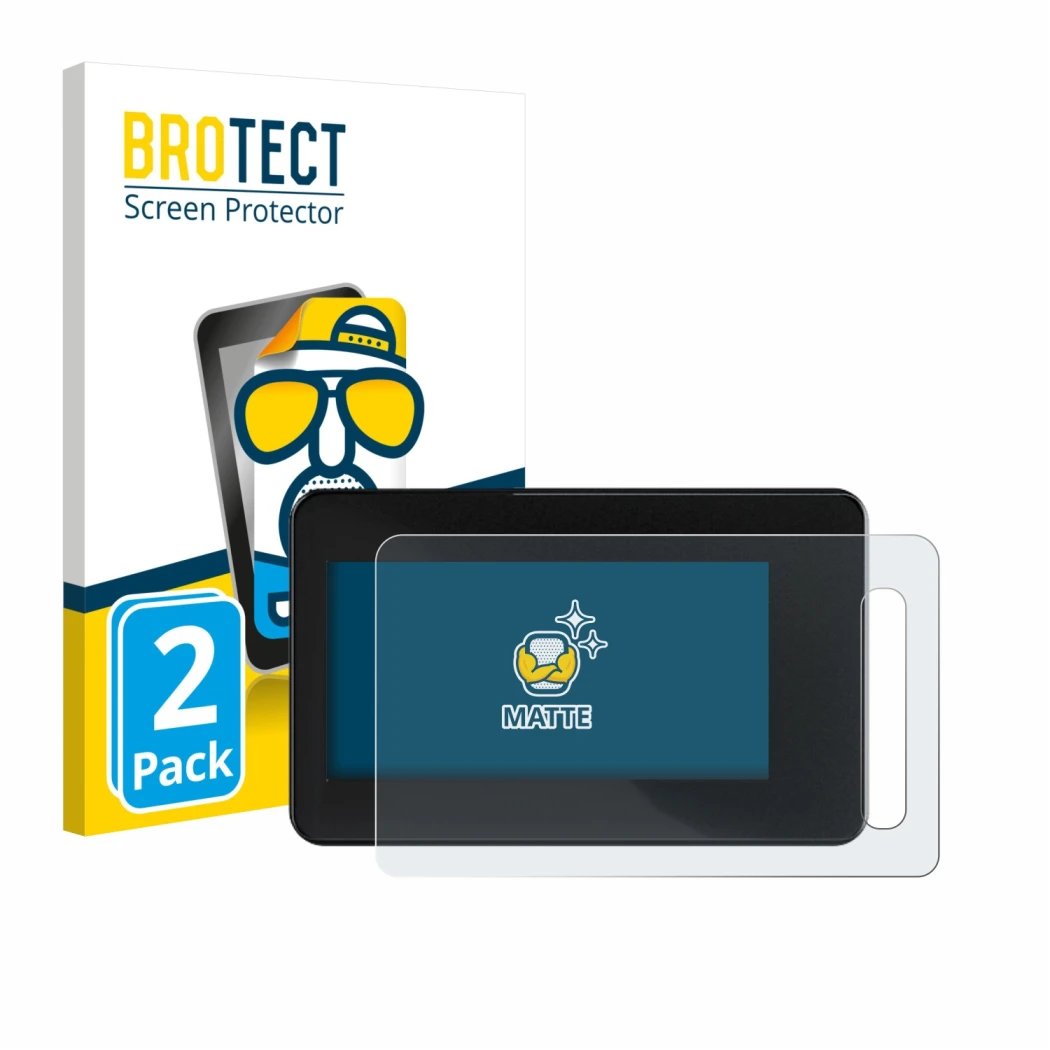 Face avant d’un emballage produit avec le logo de la marque BROTECT. À côté, l’appareil Shimano Steps SC-EN600 est représenté 