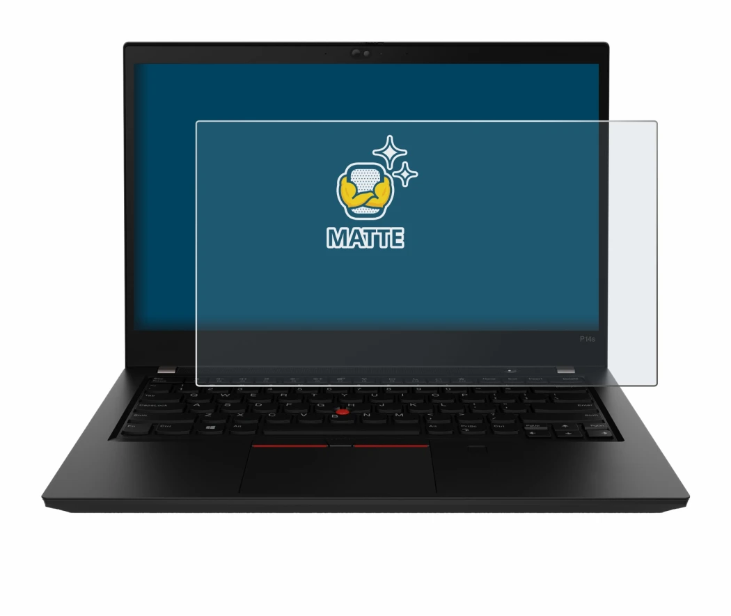 Image de l'appareil Lenovo ThinkPad P14s Gen 2 avec une grande variété de protections d'écran.
