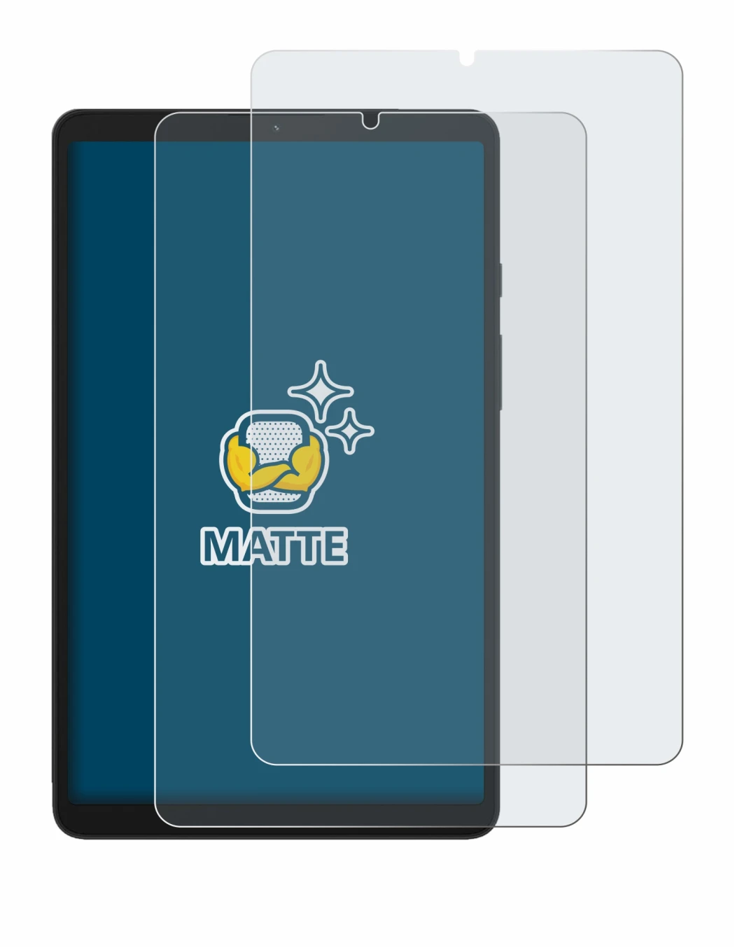 Image de l'appareil Samsung Galaxy Tab A9 WiFi avec une grande variété de protections d'écran.