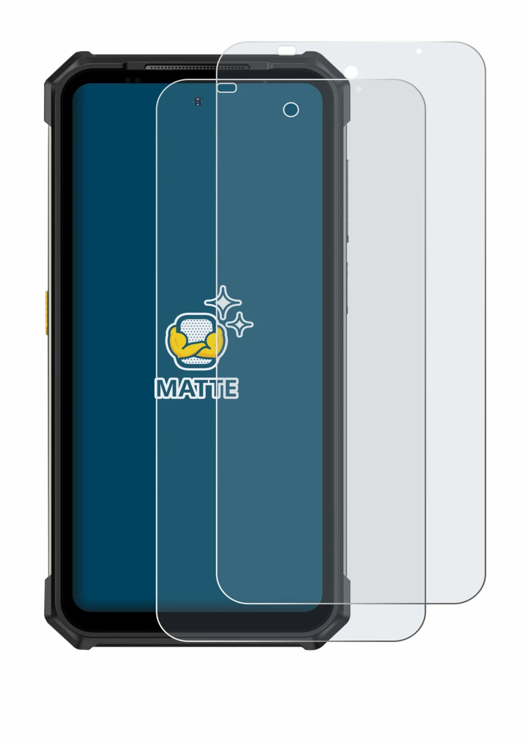 Image de l'appareil Ulefone Armor 24 avec une grande variété de protections d'écran.