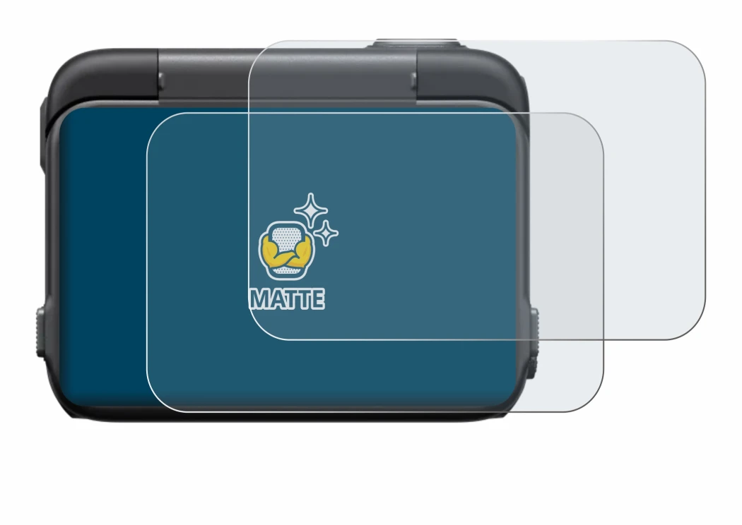 Image de l'appareil Insta360 Ace Pro avec une grande variété de protections d'écran.