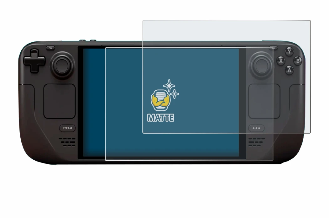 Image de l'appareil Valve Steam Deck OLED avec une grande variété de protections d'écran.