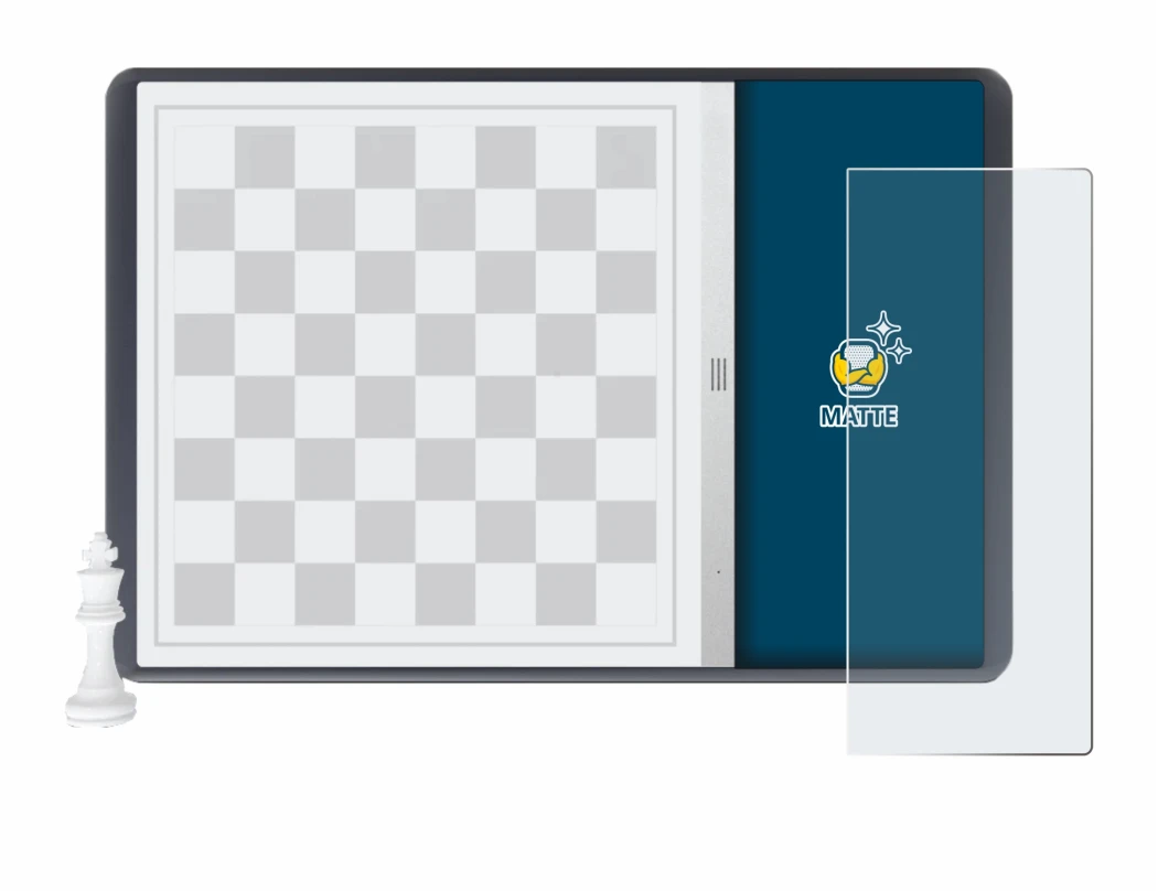 Image de l'appareil Chessnut Evo avec une grande variété de protections d'écran.