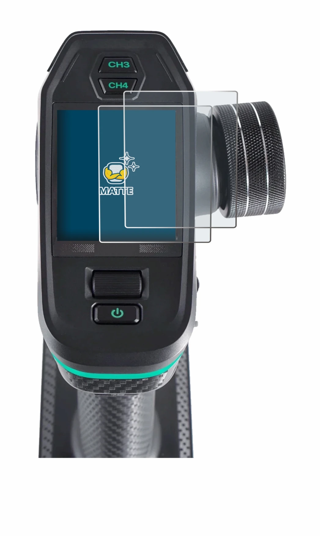 Image de l'appareil DumboRC DDF-350 avec une grande variété de protections d'écran.