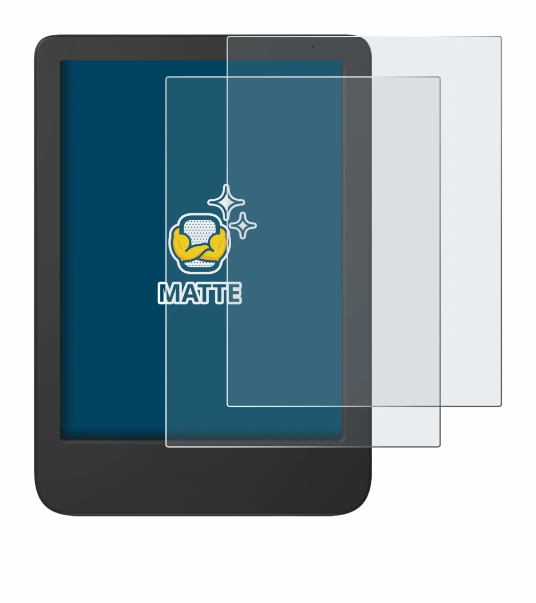 Image de l'appareil Tolino Shine 5 Color 2024 avec une grande variété de protections d'écran.