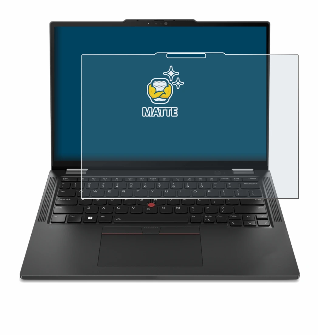 Image de l'appareil Lenovo ThinkPad X13 2-in-1 Gen 5 avec une grande variété de protections d'écran.