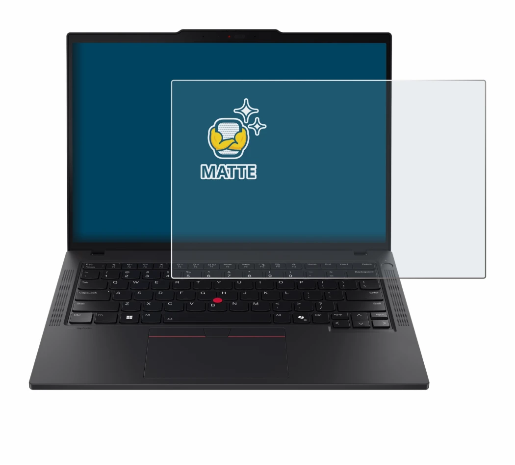 Image de l'appareil Lenovo ThinkPad T14s Gen 5 avec une grande variété de protections d'écran.