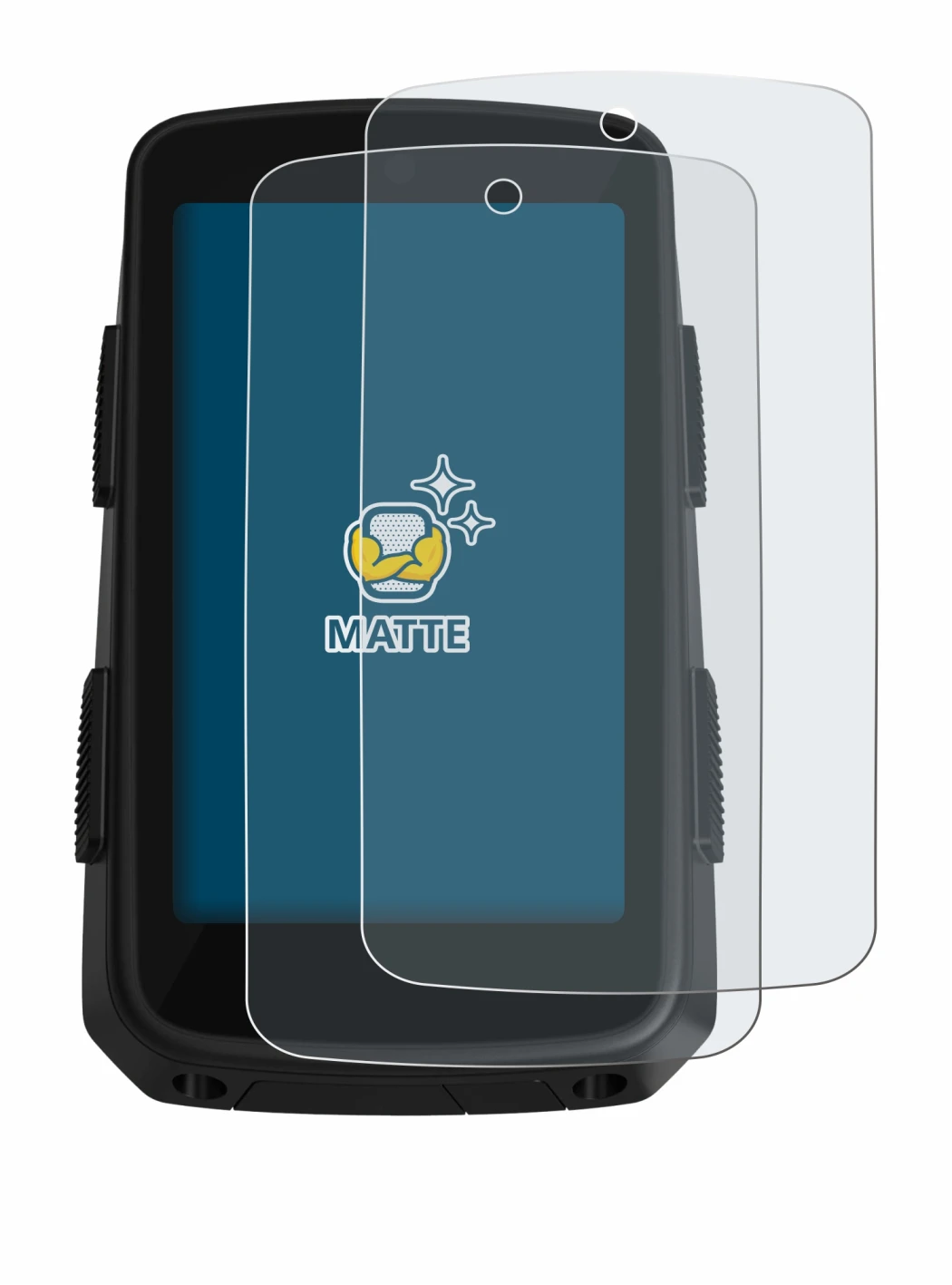 Image de l'appareil Hammerhead Karoo 3 avec une grande variété de protections d'écran.