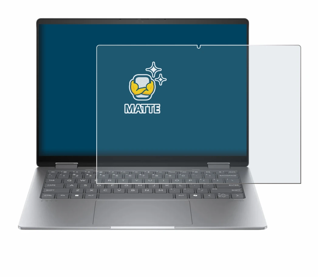 Image de l'appareil HP Envy x360 14 2-in-1 avec une grande variété de protections d'écran.