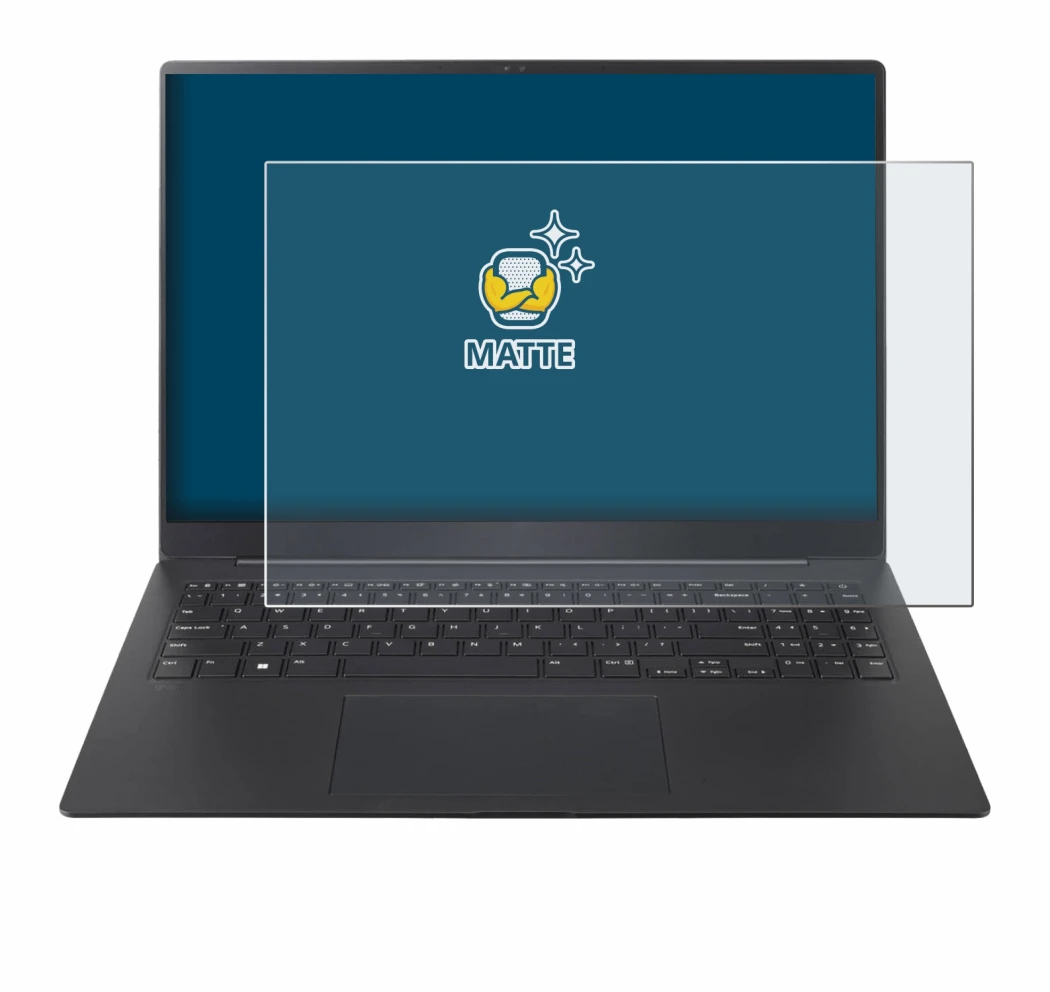 Image de l'appareil LG gram Pro 16 2024 avec une grande variété de protections d'écran.