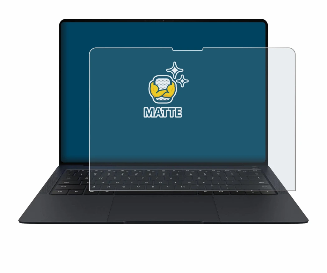 Image de l'appareil Huawei MateBook X Pro 2024 avec une grande variété de protections d'écran.