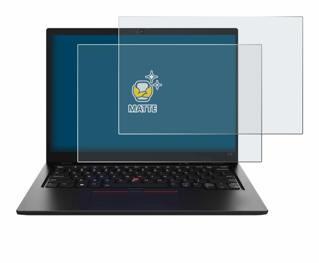 Image de l'appareil Lenovo ThinkPad L13 Gen 5 avec une grande variété de protections d'écran.