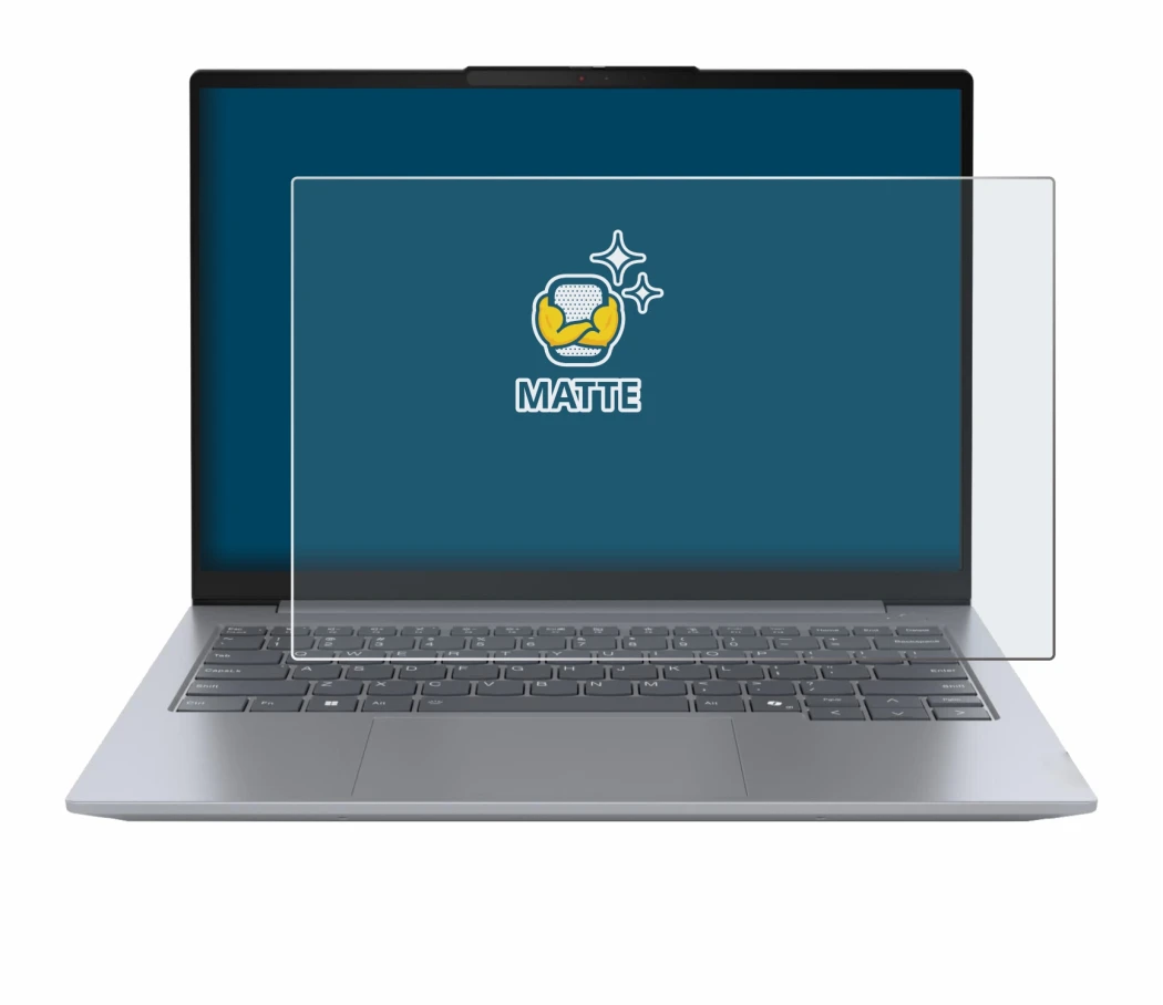 Image de l'appareil Lenovo ThinkBook 14 Gen 7 avec une grande variété de protections d'écran.