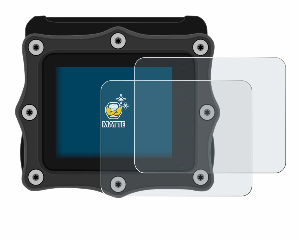 Image de l'appareil Shearwater Perdix dive computer avec une grande variété de protections d'écran.
