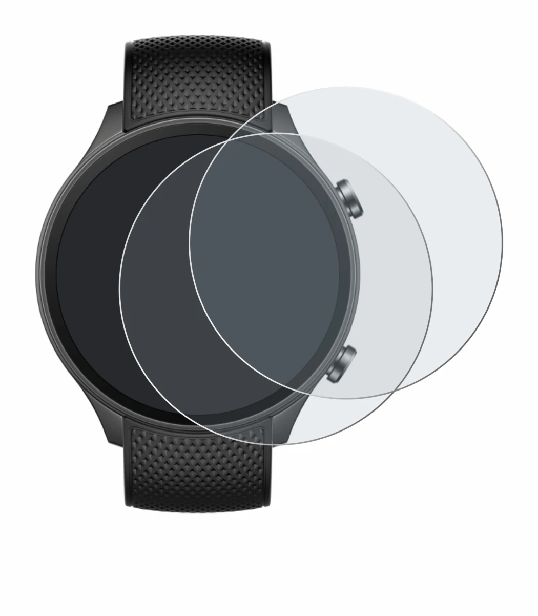 Image de l'appareil OnePlus watch 2R avec une grande variété de protections d'écran.